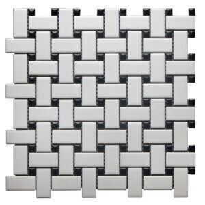BAS2548P - White BASKET Weave Polished (MG670,MG605) -GL-1S-A2D(12*12)
