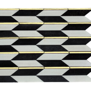 MG755 - Waterjet Marble with Golden Metal 16x9