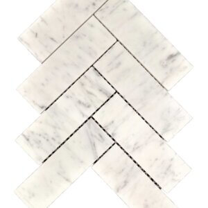 MG893 - BIANCO CARRARA HERRINGBONE 2x6