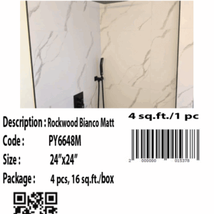 PY6648M Rockwood Bianco Matt 24"x24"