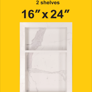 MN1624-ST-26132 SHOWER NICHE STATURIO 16X24 2 shelves