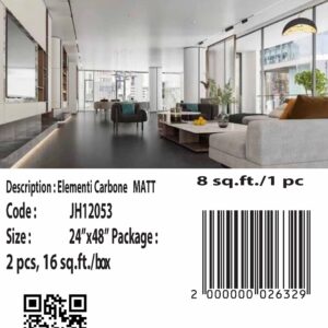 JH12053  Elementi Carbone 24x48 matt
