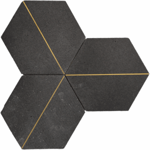 MG691 - 6" CHARCOAL HEX Matt 7.6"X12"